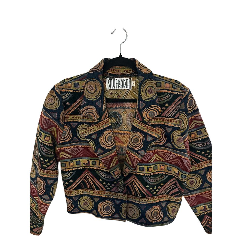 Vintage Silverado Jacket Small Multi Southwestern… - image 2